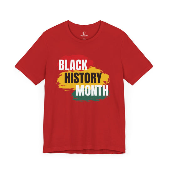 Black History Month T-shirt T-Shirt Printify Red XS