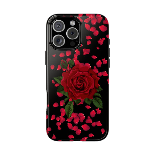 Phone Case - Red Rose Romantic Case Phone Case Printify