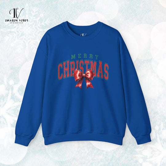 Coquette Merry Christmas Vintage Sweatshirt