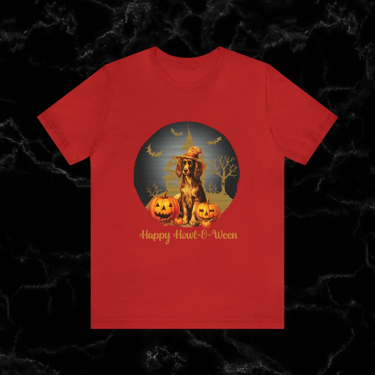Irish Setter Happy Howl-o-ween T-Shirt | Halloween Irish Setter - Irish Setter Gift T-Shirt Red XS 