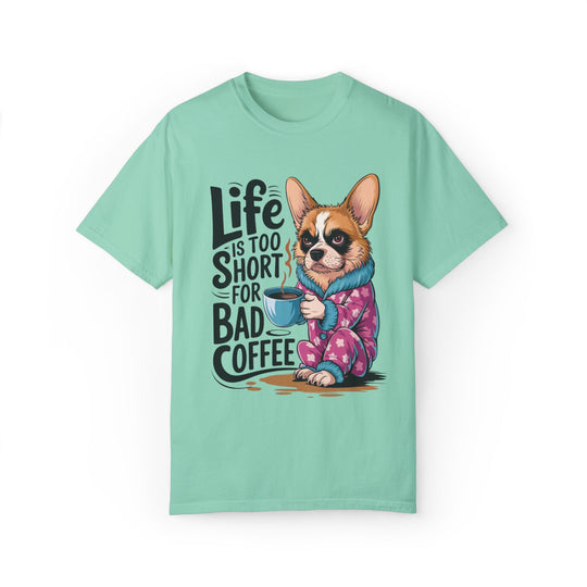 Cartoon Dog Coffee Lover T-shirt T-Shirt Printify Island Reef S