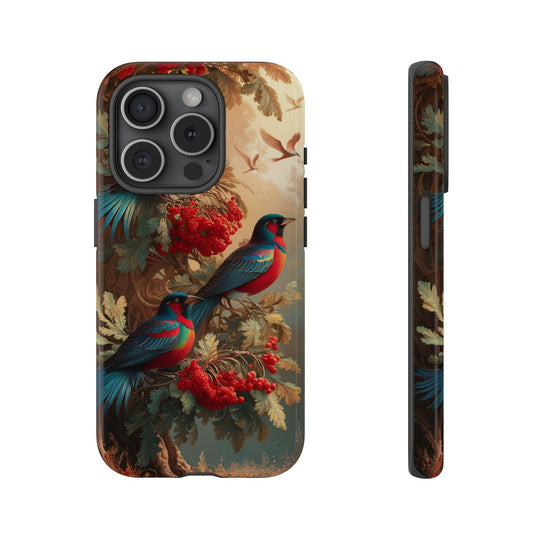 Phone Cases Vintage Nature-Inspired Elegant Birds Phone Case Printify iPhone 15 Pro Glossy