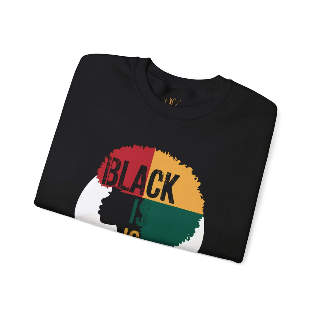 Afro Woman 'Black is Beautiful' Sweatshirt Sweatshirt Printify