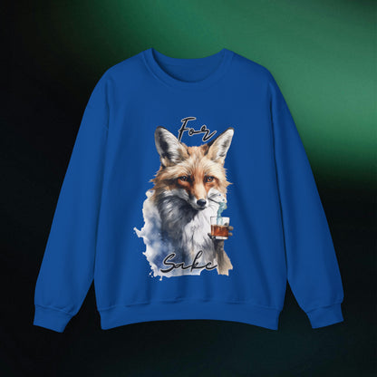 For Fox Sake: Funny Fox Sweatshirt | Gift for Fox Lover | Animal Lover Shirt - Cute Fox Gift for Nature Enthusiasts Sweatshirt S Royal 