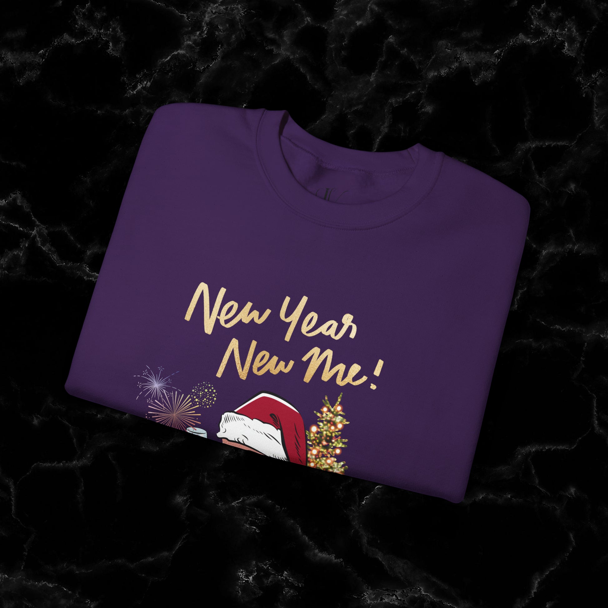 New Year New Me Sweatshirt - Motivational, Inspirational Resolutions Shirt, Christmas Family Tee Sweatshirt   