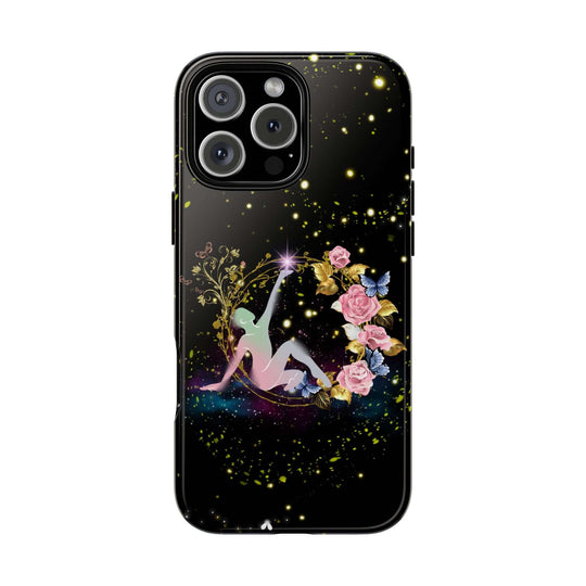 Mystical Phone Case - Stylized Human Figure Reaching for a Star Phone Case Printify