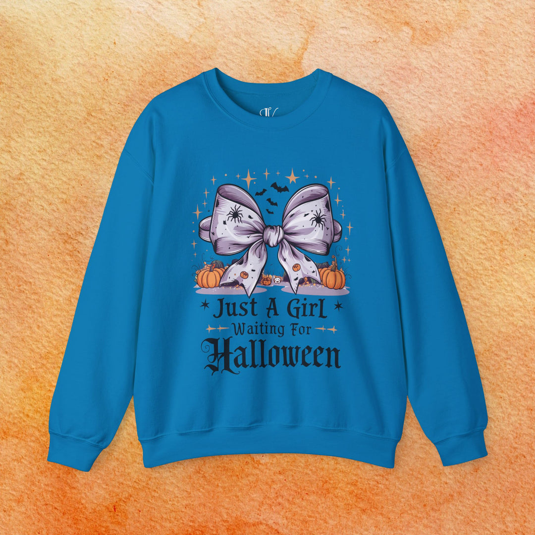 Just A Girl Waiting For Halloween Sweatshirt