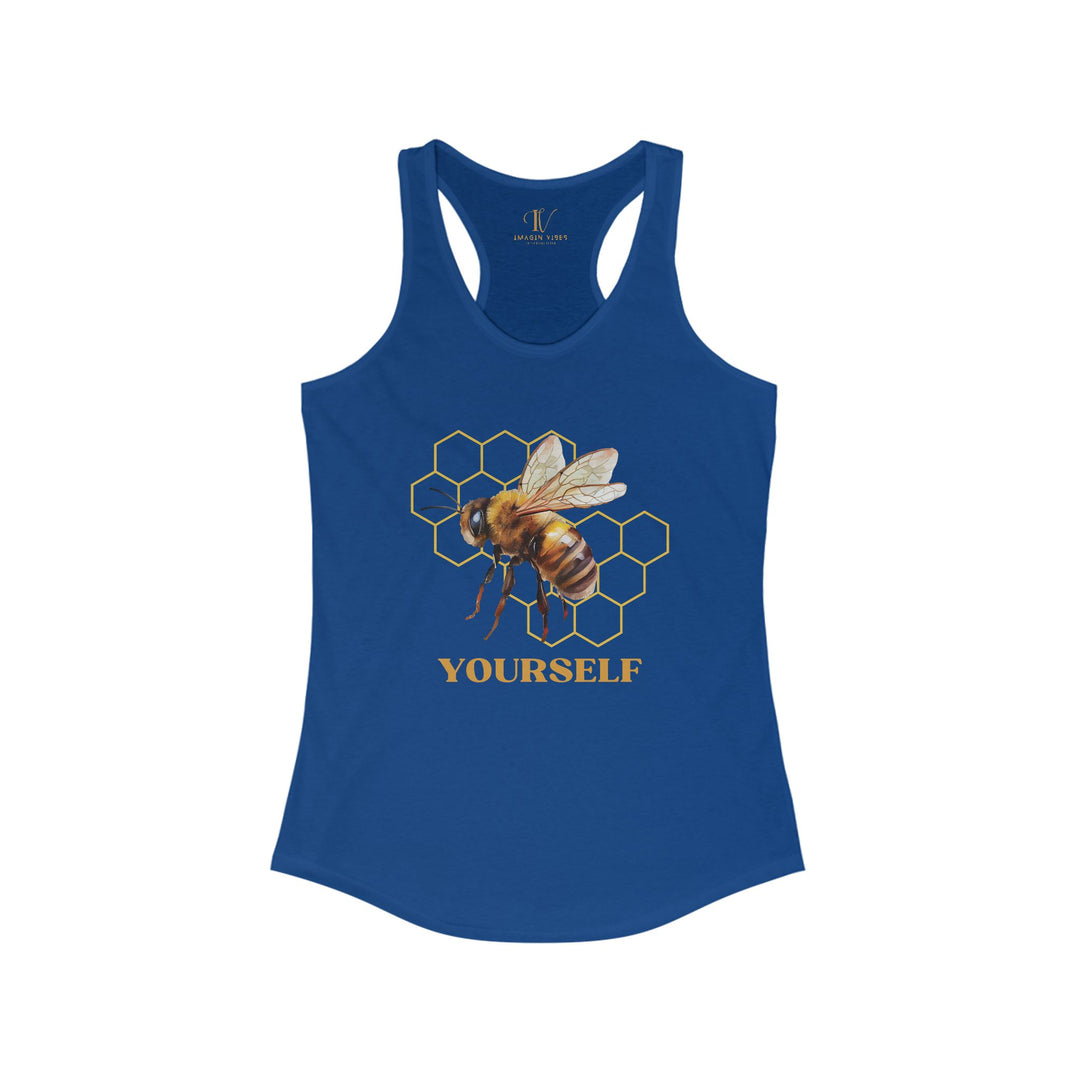 Racerback Tank Bee Yourself Tank Top Printify XS Solid Royal