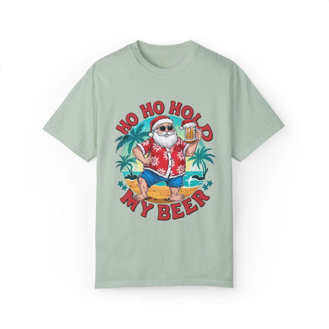 Santa Ho Ho Ho Hold My Beer T-shirt T-Shirt Printify Bay S