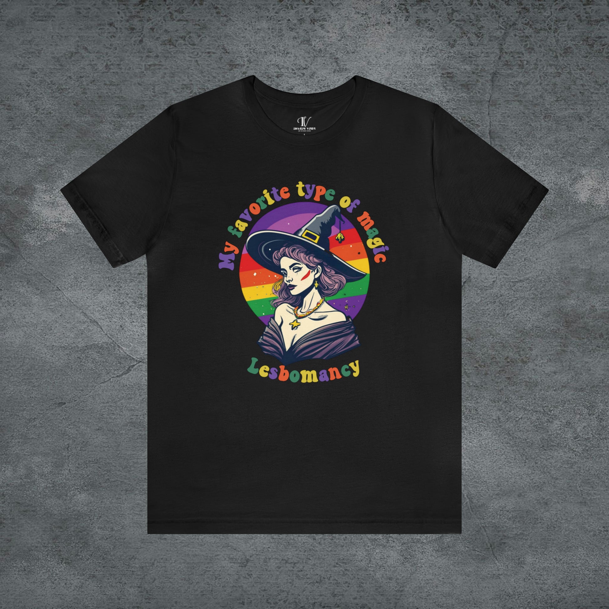 Halloween LGBT T-Shirt | Gay Witch Shirt - Spooky and Proud Tee - LGBT Halloween Shirt - Lesbian Halloween T-Shirt Black XS 