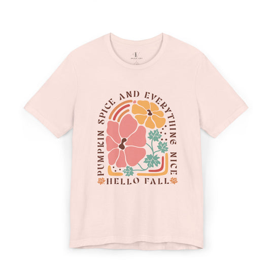 Pumpkin Spice & Everything Nice Boho T-Shirt