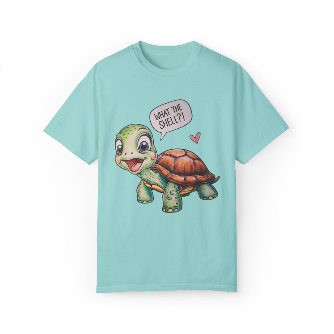 Turtle What The Shell T-Shirt T-Shirt Printify Chalky Mint S