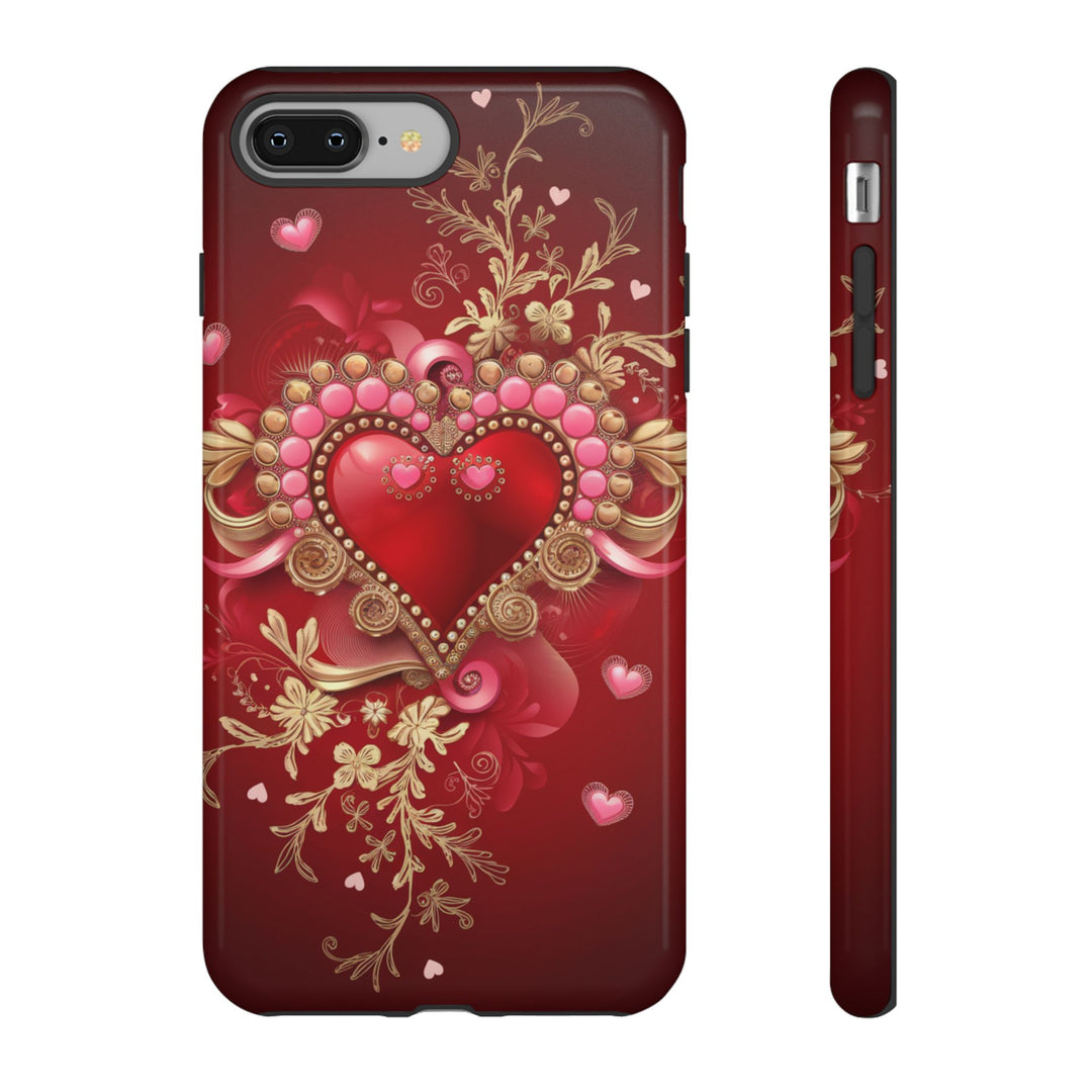 Phone Cases - Romantic Heart Design for Valentine's Day Phone Case Printify