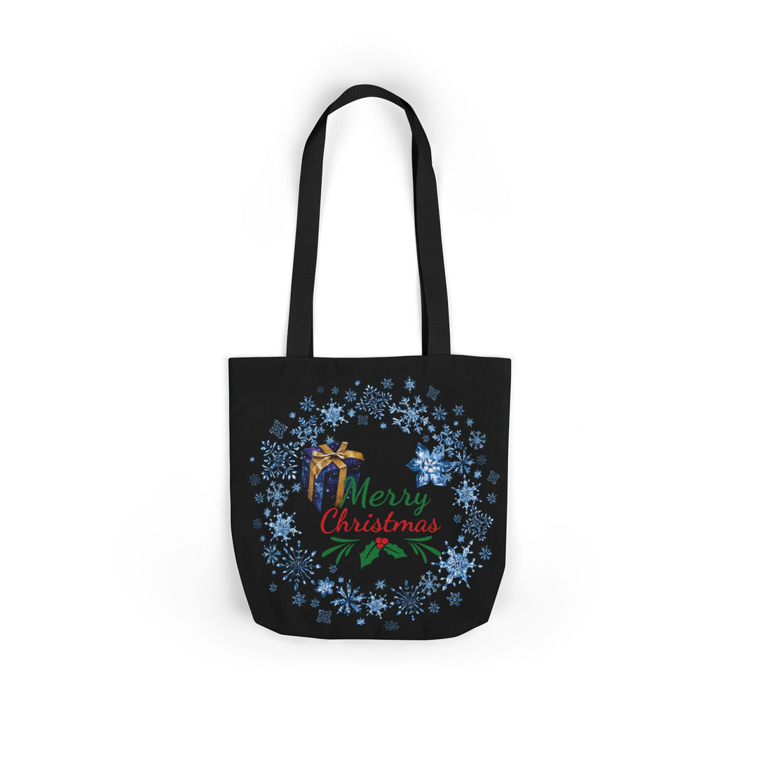 Christmas Canvas Tote Bag Accessories Printify 13" × 13'' Black