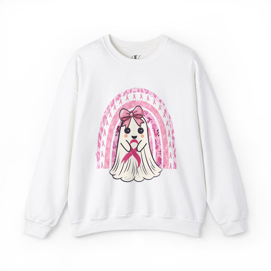 Cute Ghost Breast Cancer Support Sweatshirt