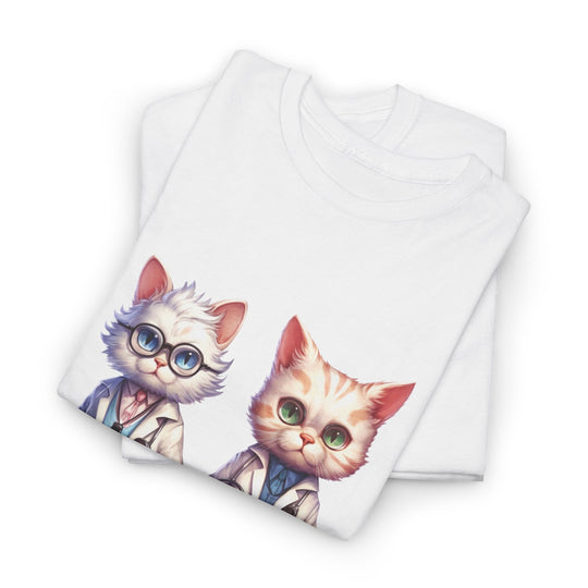 Cat Scientist Tee T-Shirt Printify