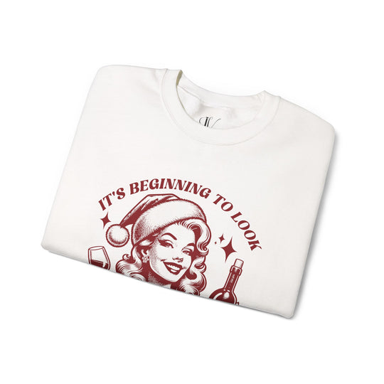 Holiday Wine Sweatshirt by Imagin Vibes Sweatshirt