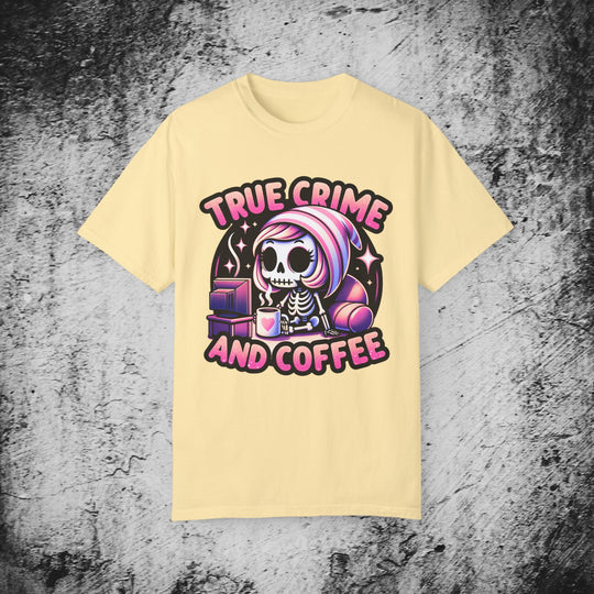 True Crime and Coffee: Skeleton T-Shirt