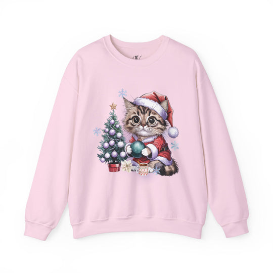 Tabby Cat Santa Crewneck Sweatshirt