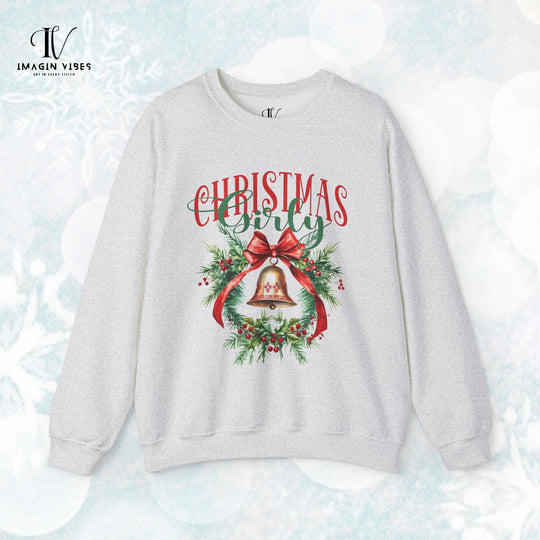 Christmas Girly Coquette Bow Sweatshirt