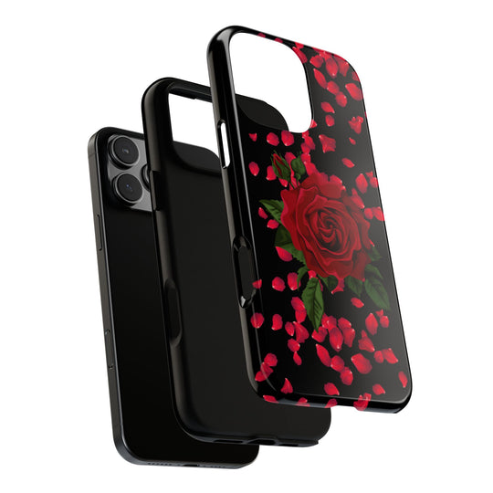 Phone Case - Red Rose Romantic Case Phone Case Printify