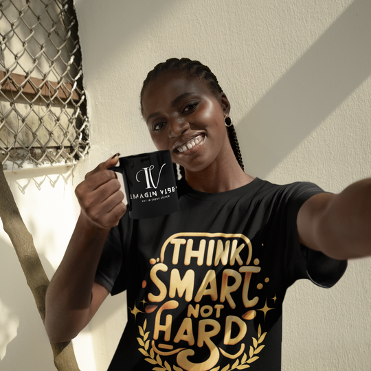 Think Smart Not Hard T-shirt - Inspirational Tee, Motivational Shirt made in US T-Shirt   