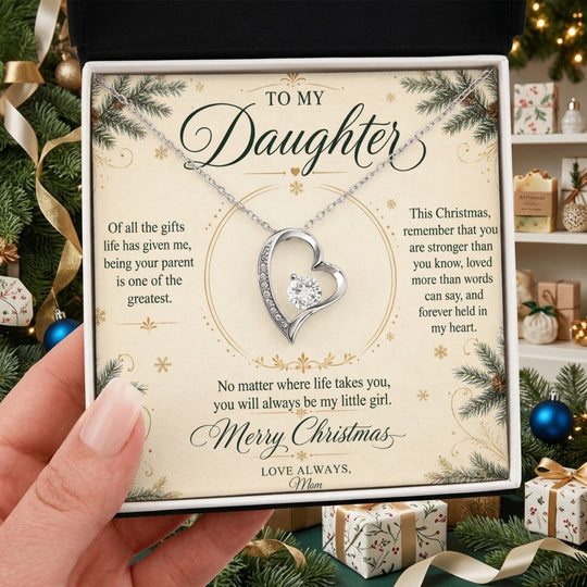 To My Daughter – Christmas Forever Love Necklace