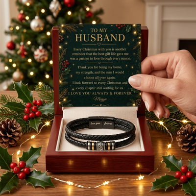 To My Husband – Christmas Love You Forever Bracelet