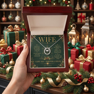 To My Wife – Christmas Alluring Beauty Dancing Stone Necklace