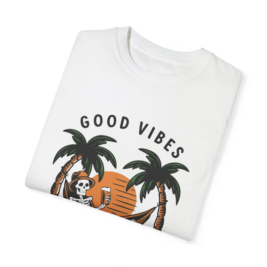 Skeleton Good Vibes T-shirt T-Shirt Printify