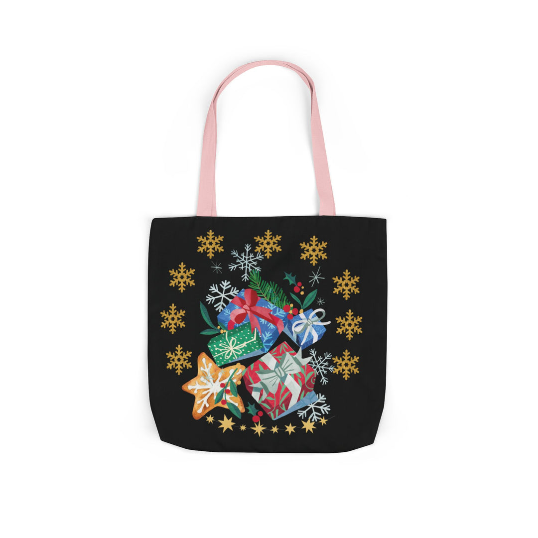 Christmas Gift Canvas Tote Bag Accessories Printify 18" × 18'' Light Pink