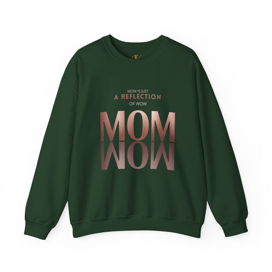 Reflective Mom Rose Gold Sweatshirt Sweatshirt Printify S Forest Green