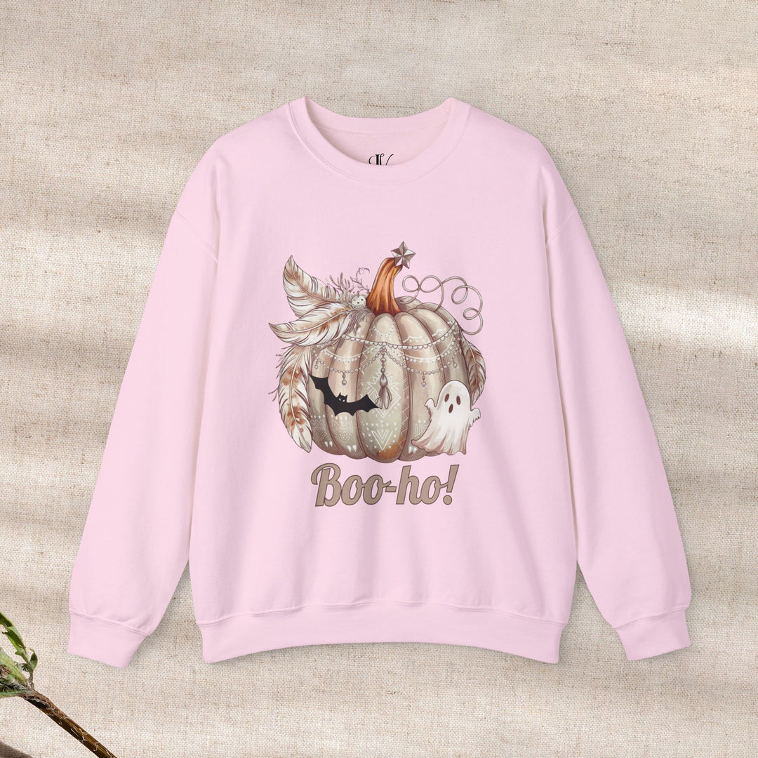 Boo-ho! Pumpkin Ghost Halloween Sweatshirt