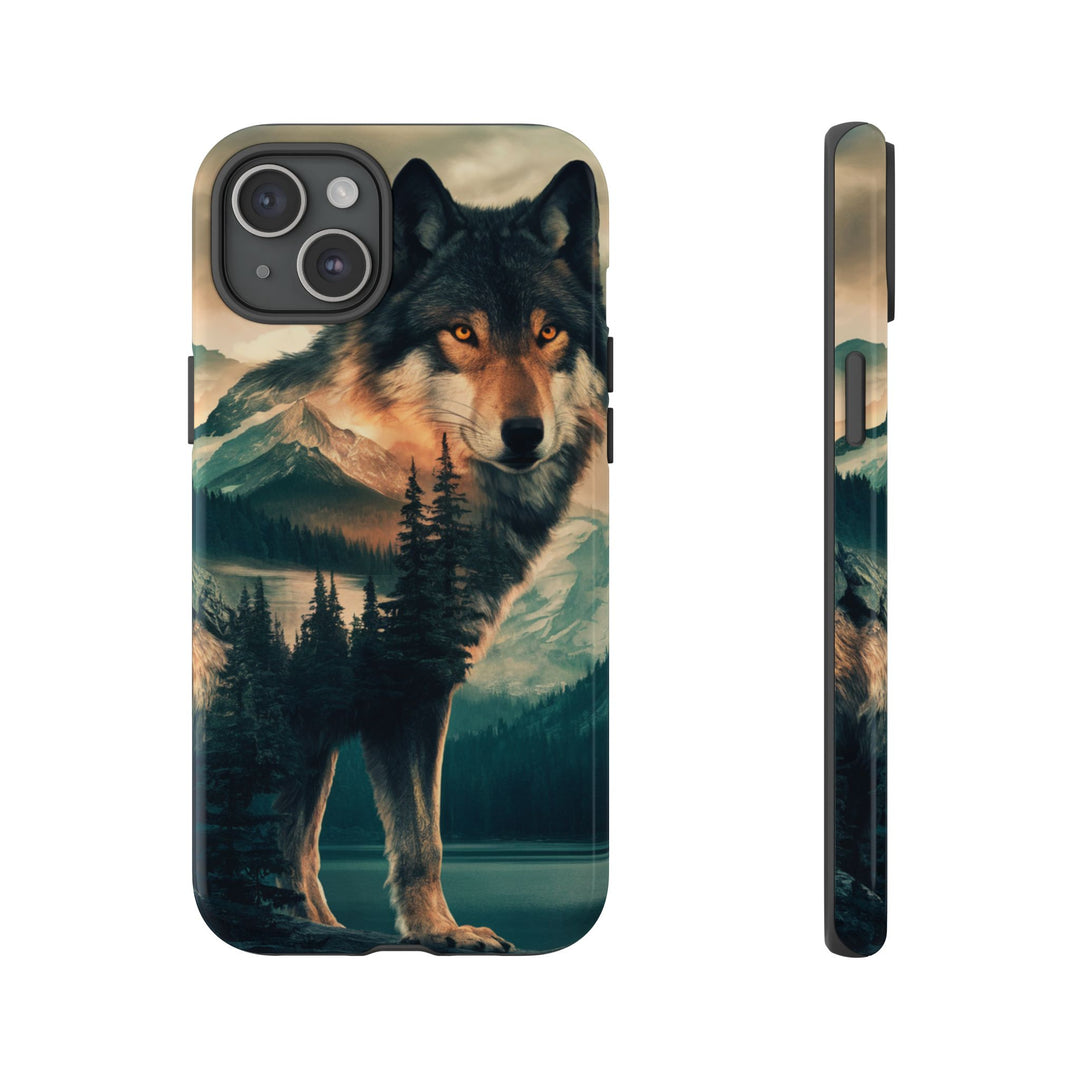 Wolf Tough Cases - Majestic Nature Landscape Phone Case Printify iPhone 15 Plus Glossy