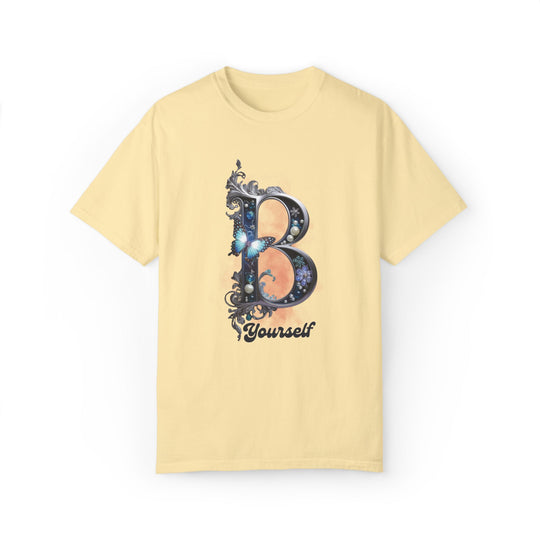 Letter B Elegant and Feminine T-shirt T-Shirt Printify Banana S