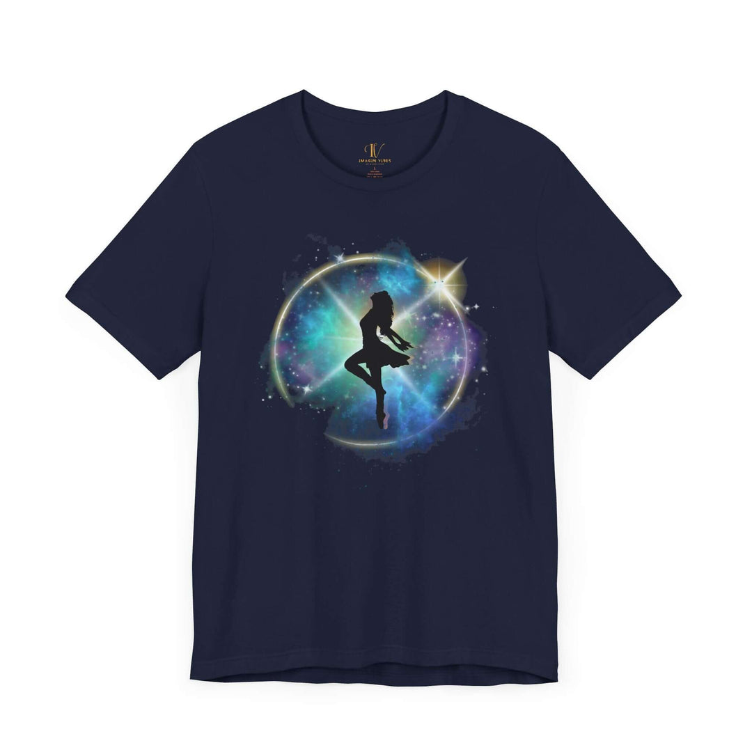 Dancer Galaxy Tee T-Shirt Printify Navy XS