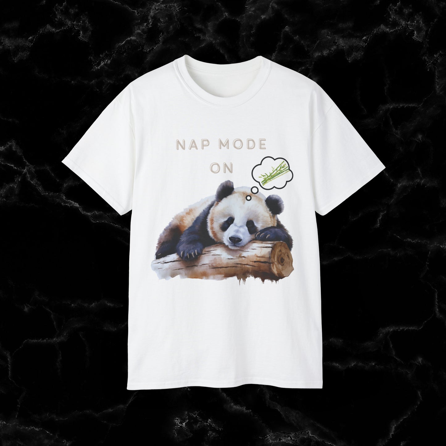 Nap Time Panda Unisex Funny Tee - Hilarious Panda Nap Mode On T-Shirt White S 