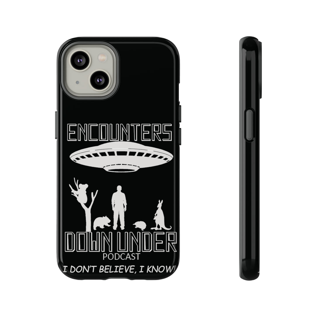 Encounters Down Under Podcast Tough Cases - Protect Your Tech Phone Case iPhone 14 Glossy 