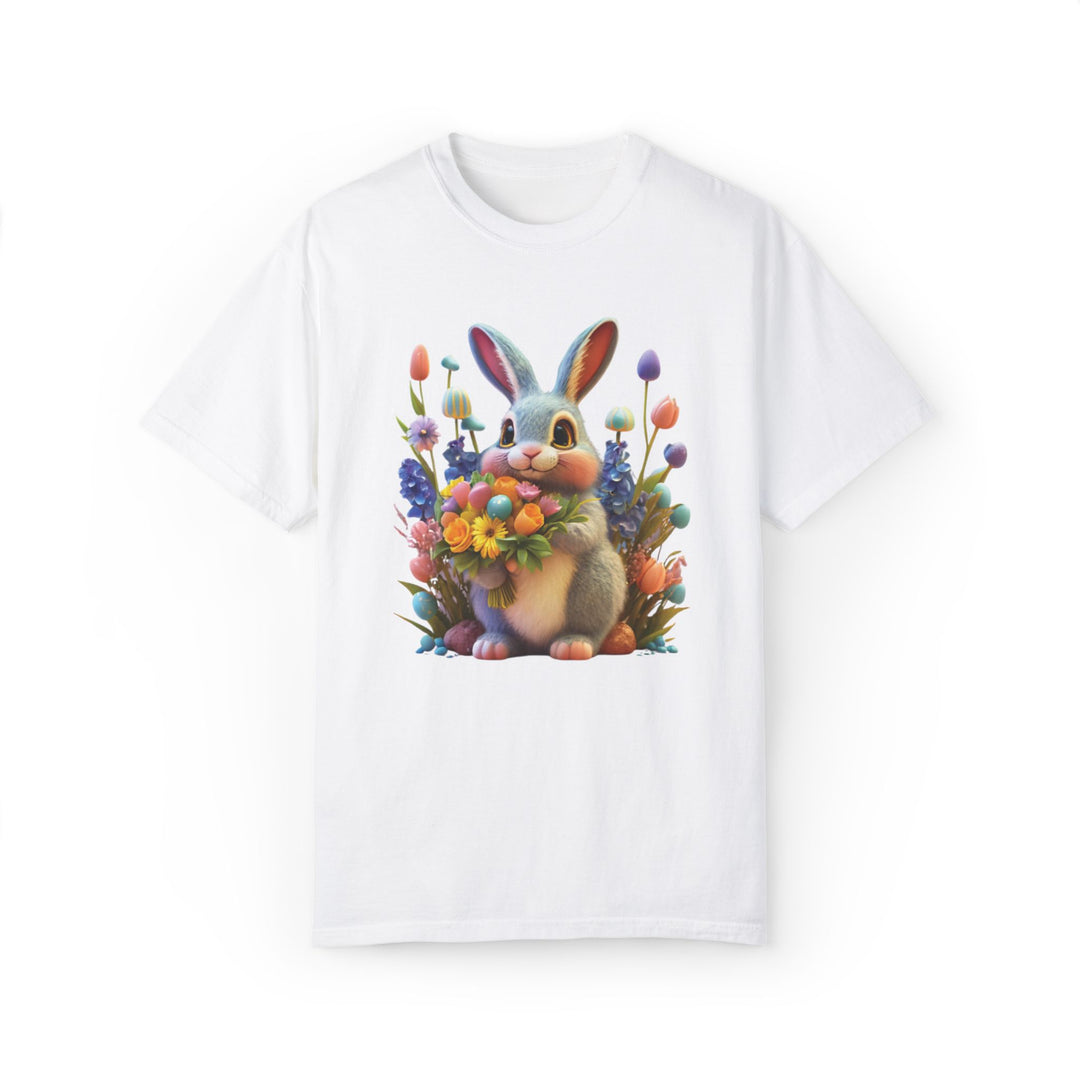 Bunny Bouquet T-shirt T-Shirt Printify White S