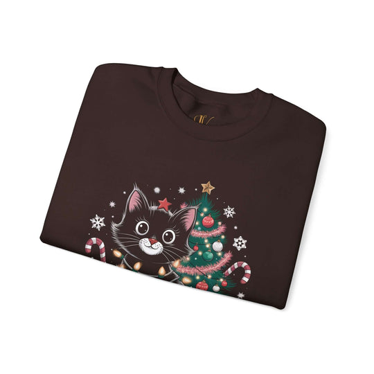 Feline Festive Cat Christmas Sweatshirt