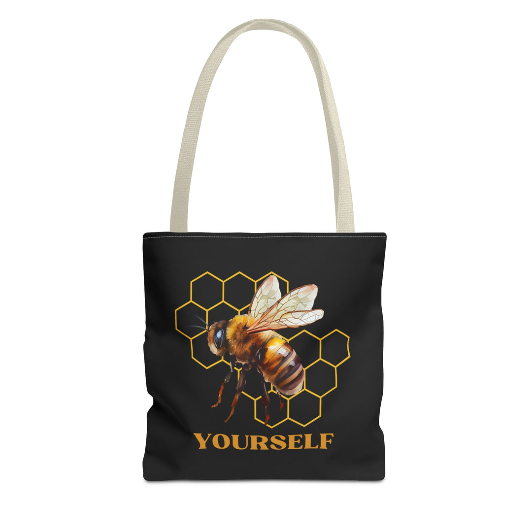 Bee Yourself Tote Bag Bags Printify 13" × 13'' Beige