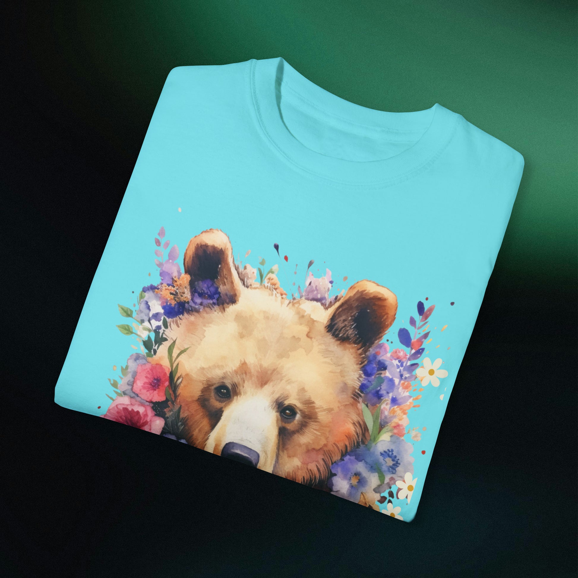 Floral Bear Shirt, Bear Shirt, Floral Bear Tee, Flower Bear Shirt, Animal Lover Tee, Bear Shirt, Bear Lover Gift, Wildlife Animals Tee T-Shirt   