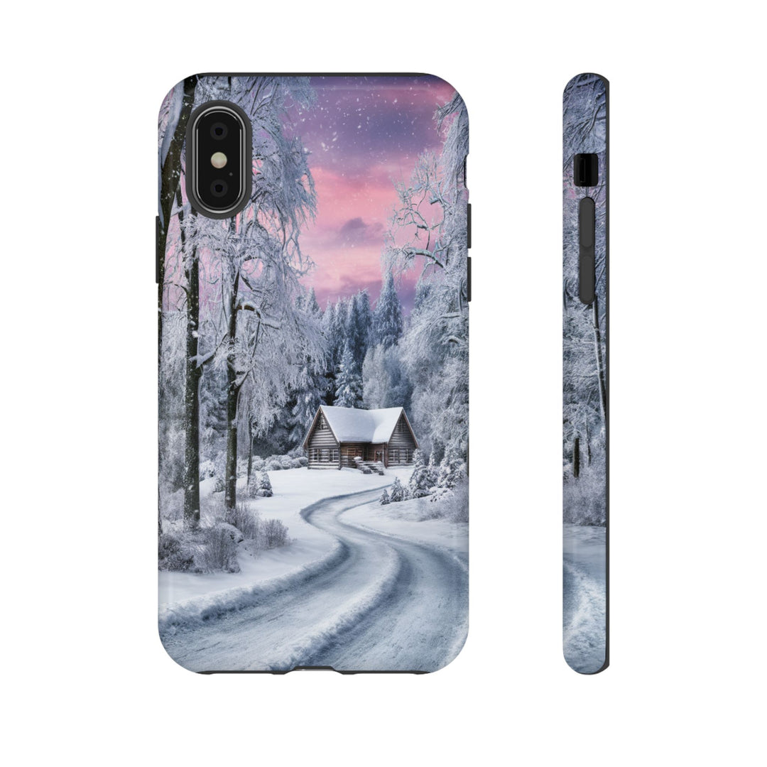 Phone Case - Winter Cabin Phone Case Printify