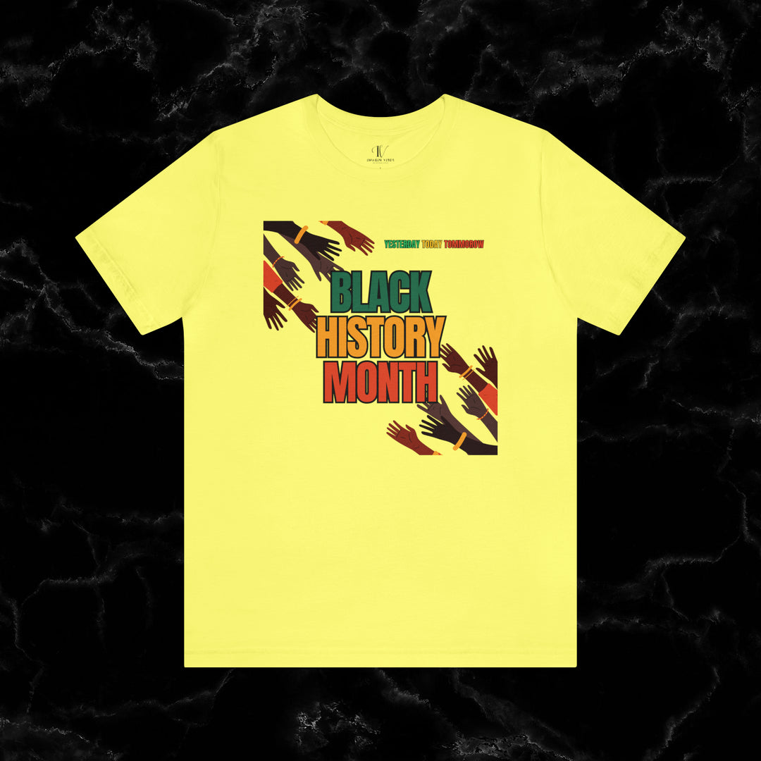 Black History Month: Celebrating Legacy Tee T-Shirt Yellow XS 