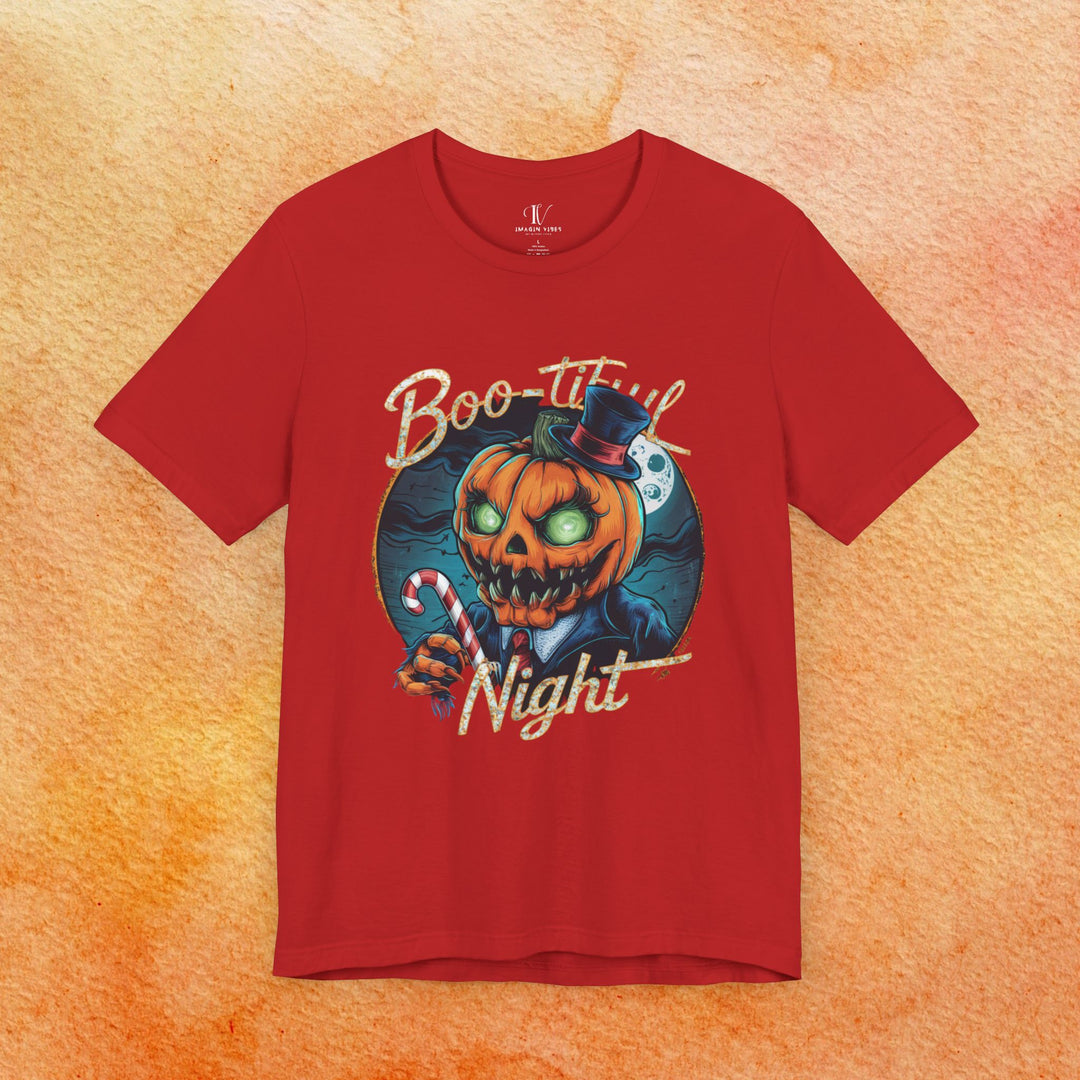 Boo-tiful Night: Pumpkin Creature Halloween T-Shirt