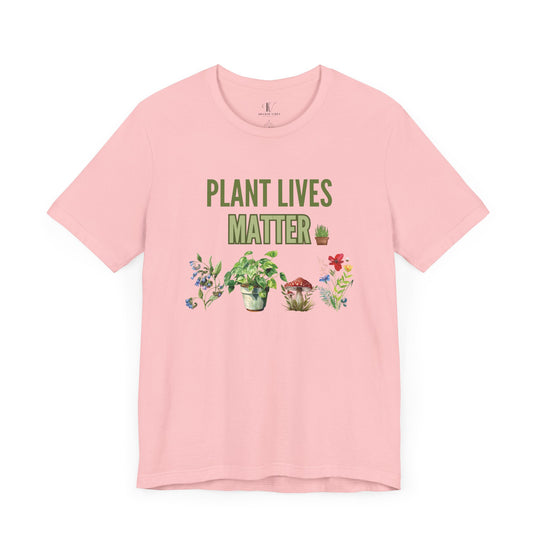 Plant Lives Matter Tee T-Shirt Printify Pink XS