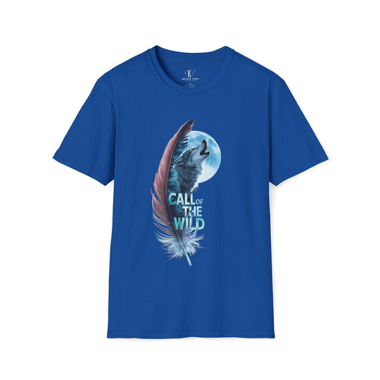 Wolf Moon Softstyle T-Shirt - Nature-Inspired and Mystic T-Shirt Printify Royal XS