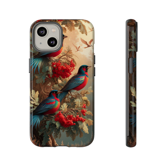 Phone Cases Vintage Nature-Inspired Elegant Birds Phone Case Printify iPhone 14 Glossy