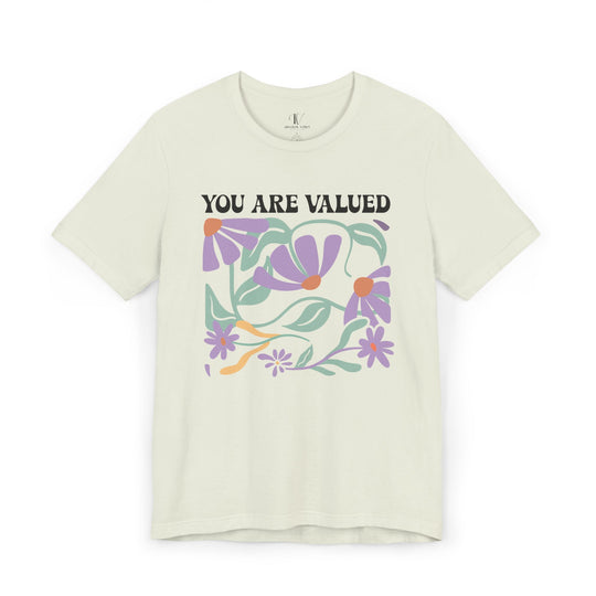 YOU ARE VALUED Boho Tee T-Shirt Printify Citron XS