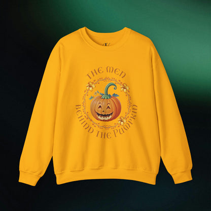 Growing a Little Pumpkin: Pregnancy Announcement Sweatshirt | Fall Maternity Crewneck - The Men Behind the Pumpkin | Matching Sweatshirt Sweatshirt S Gold 